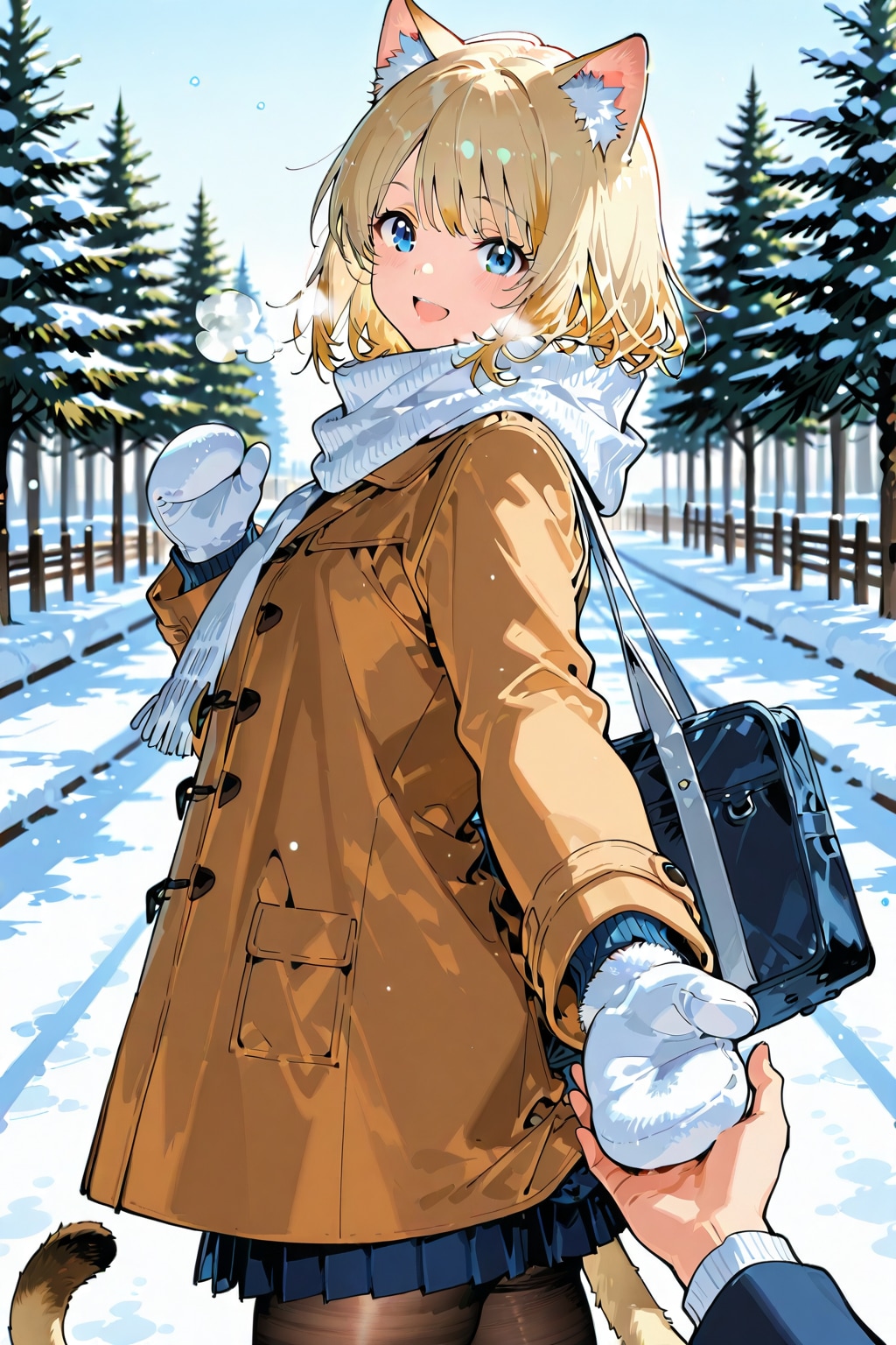 さぁ、早く着いて雪だるま作ろうぜ！ | の人気AIイラスト・グラビア