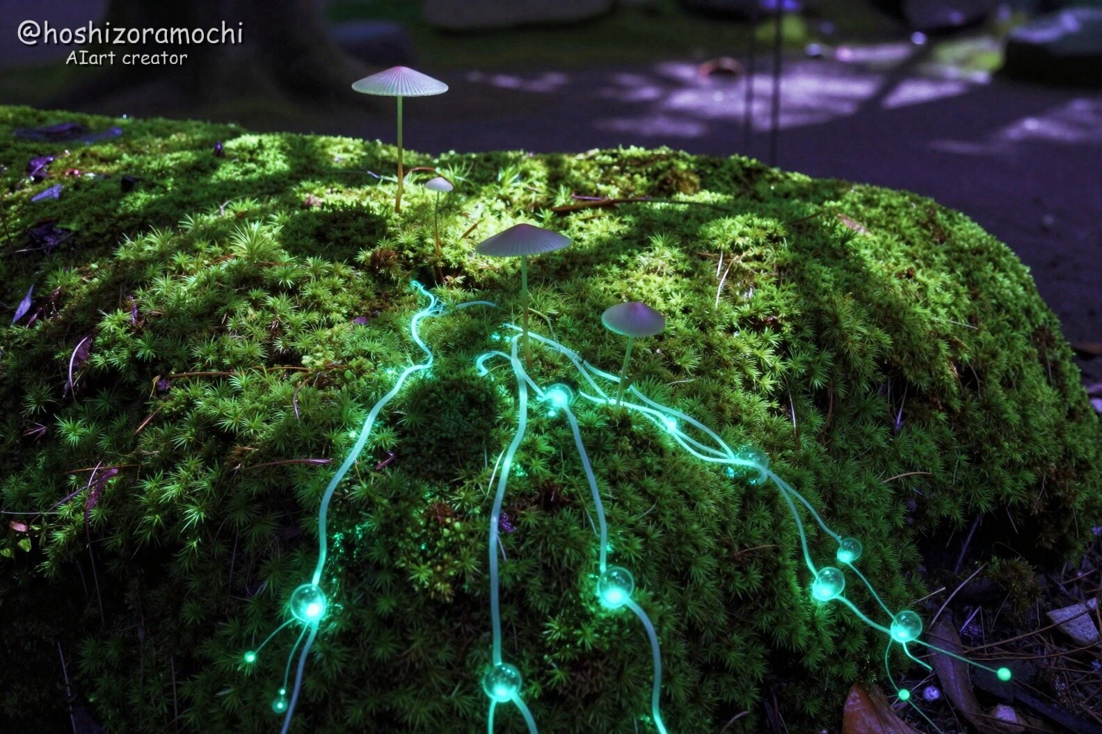 影を収穫する苔庭🌑🍃