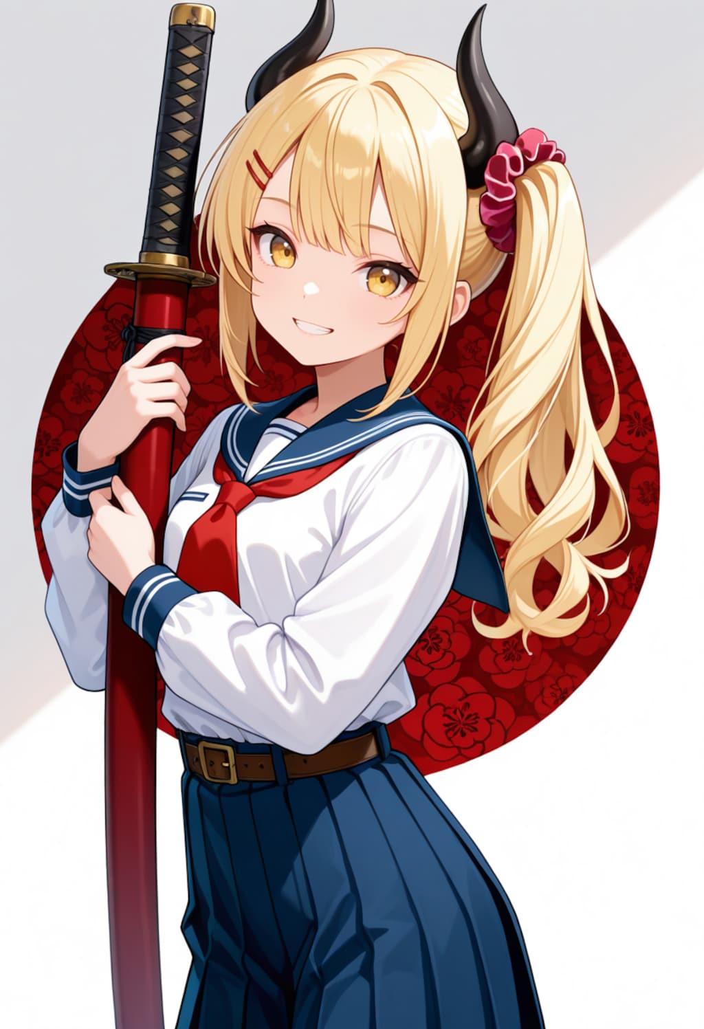 セーラー服に刀な女鬼高生さん