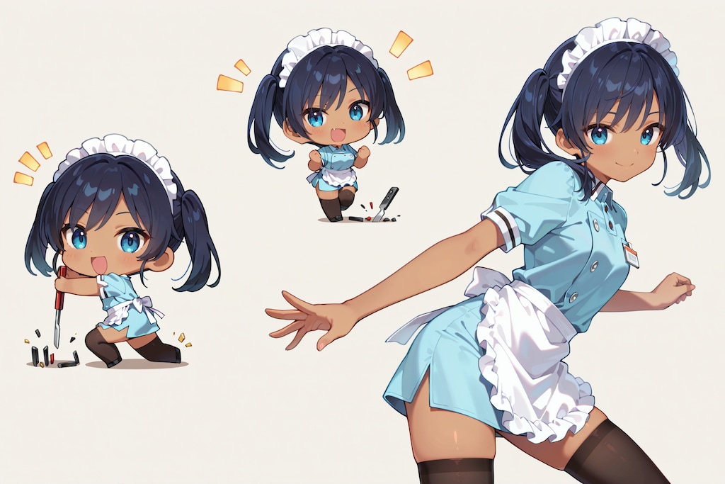 ちびキャラウェイトレスさん Y919