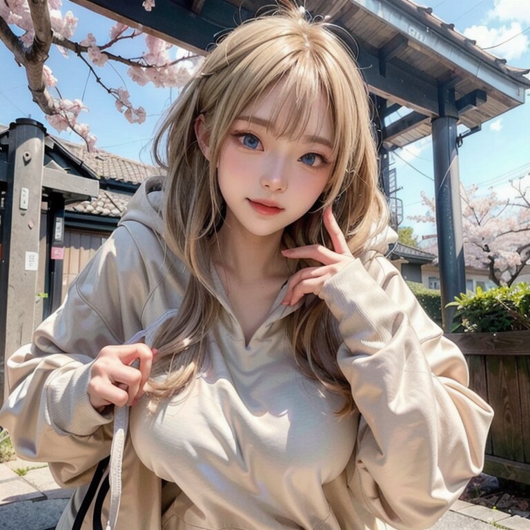うちの娘 with 桜