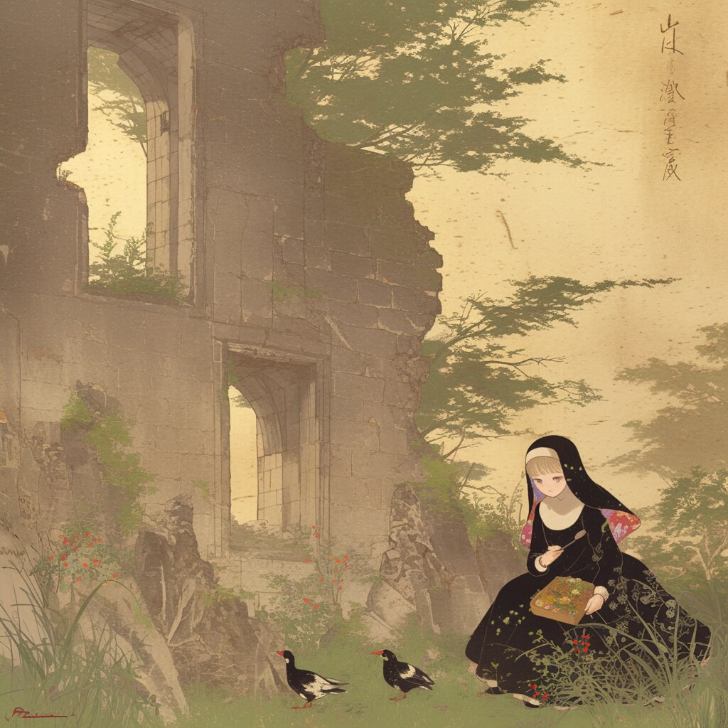 隅で休憩中 | の人気AIイラスト・グラビア