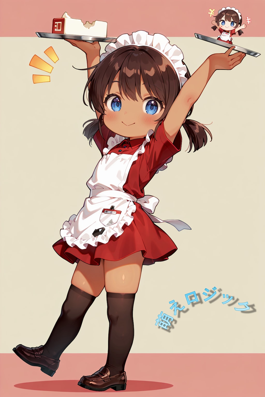 ちびキャラウェイトレスさん Y831