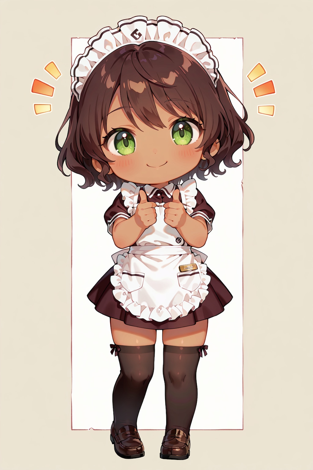 ちびキャラウェイトレスさん Y831