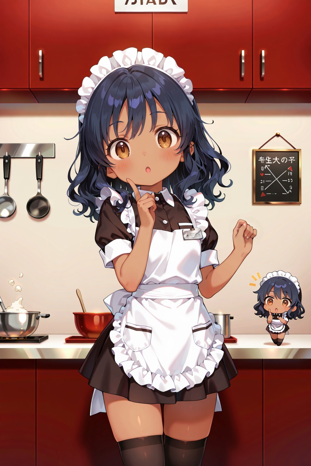 ちびキャラウェイトレスさん Y831