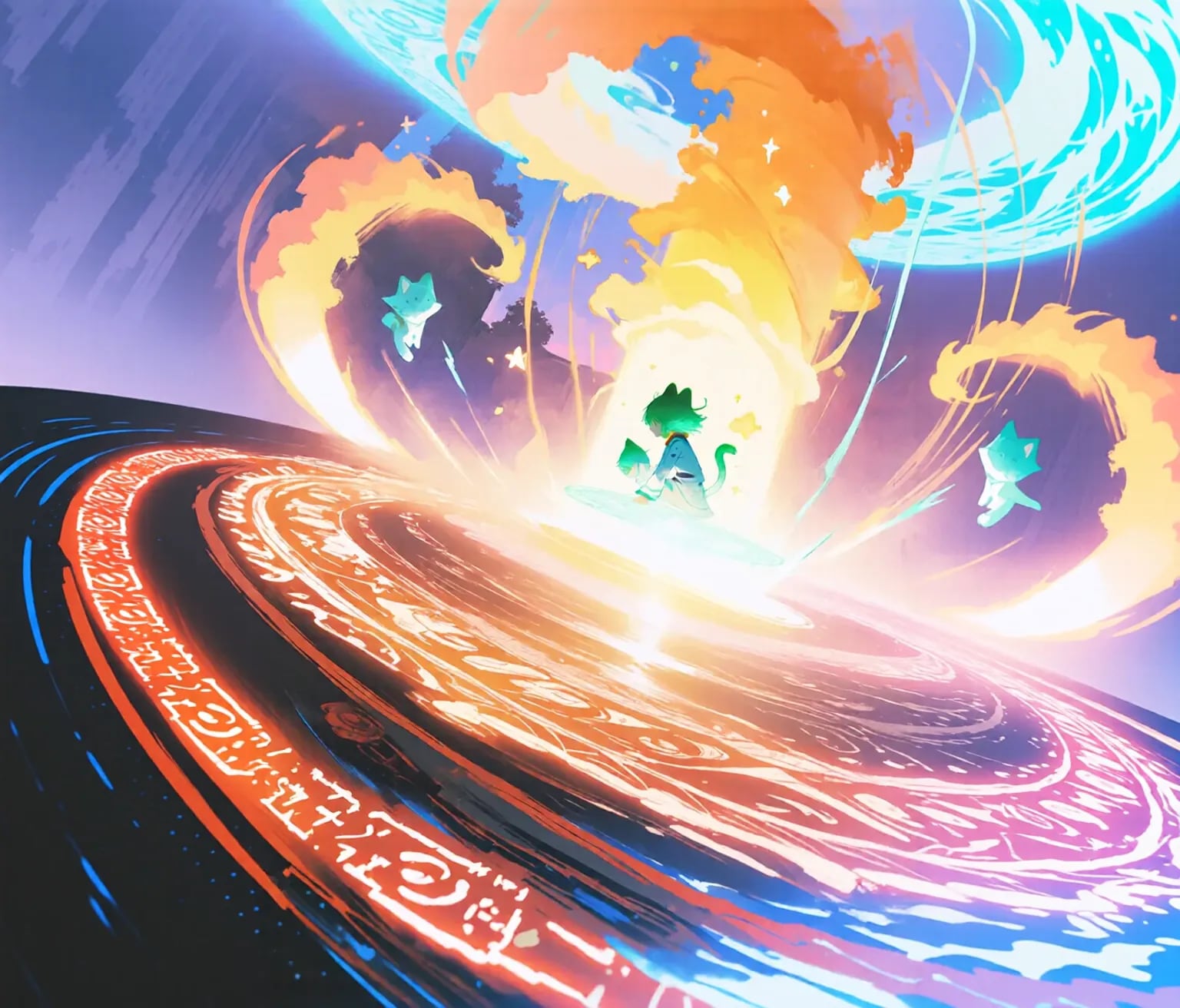 ネコネコ召喚魔法陣 | の人気AIイラスト・グラビア