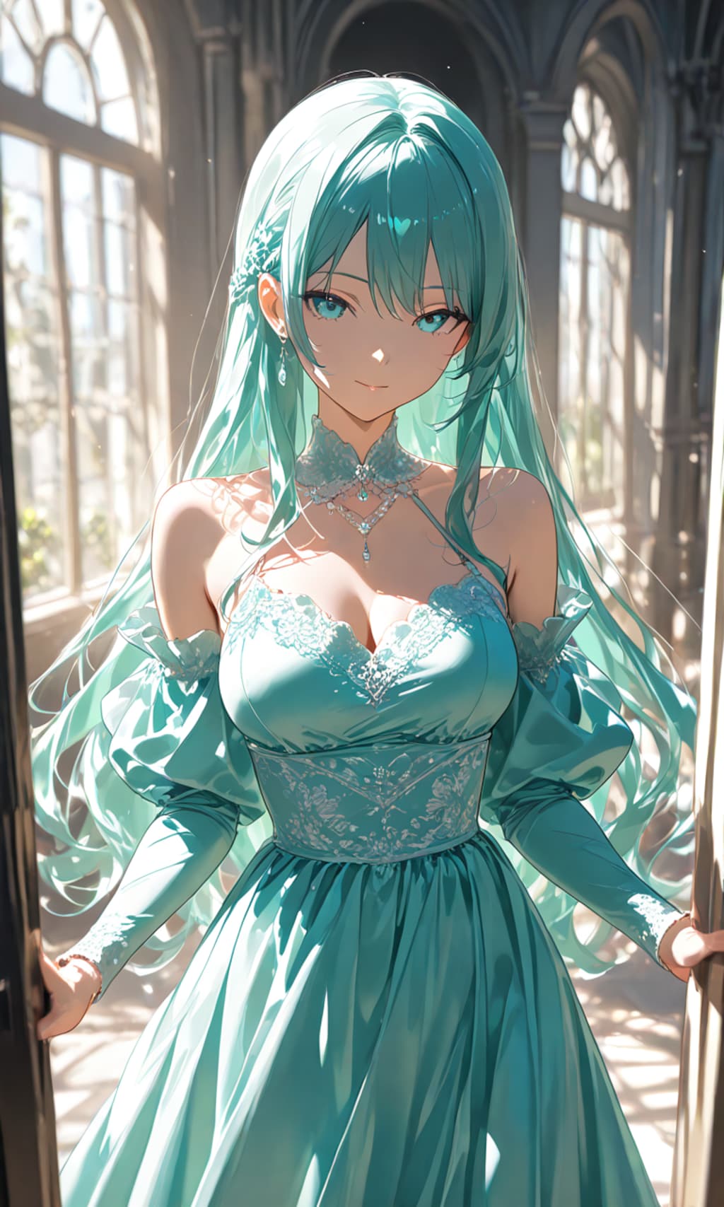 ミント色の少女