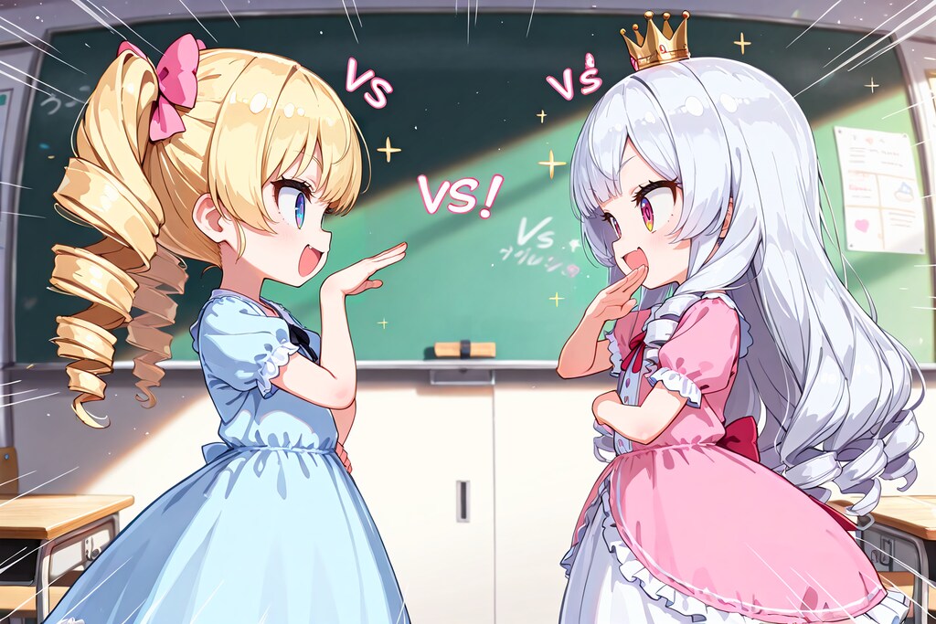 【対決】ランダムシチュエーションドリルヘアーお嬢様限界バトル！