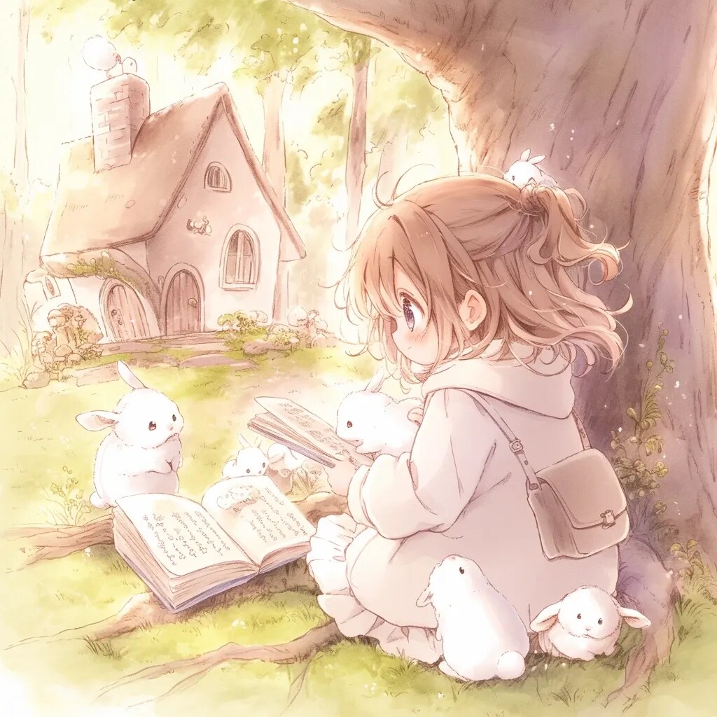 うさぎと女の子　Rabbit and Girl