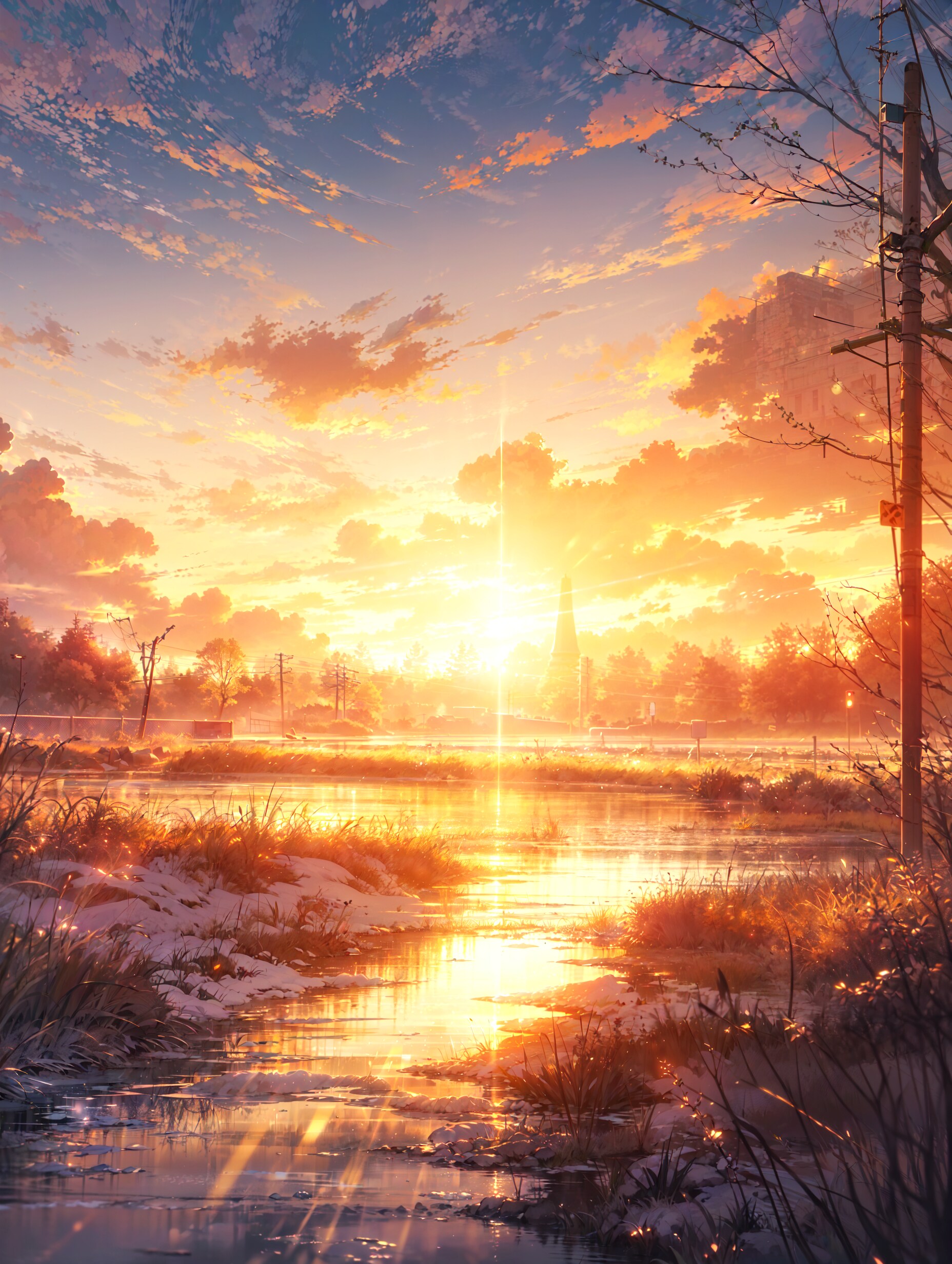 夕日
