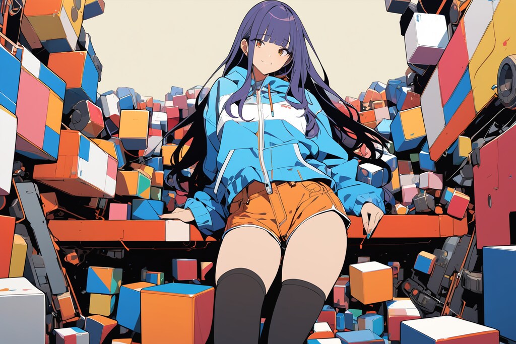 フラットカラー/キューブ