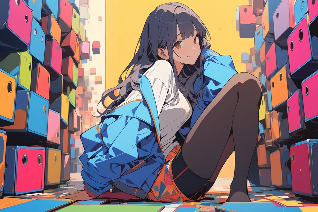 フラットカラー/キューブ