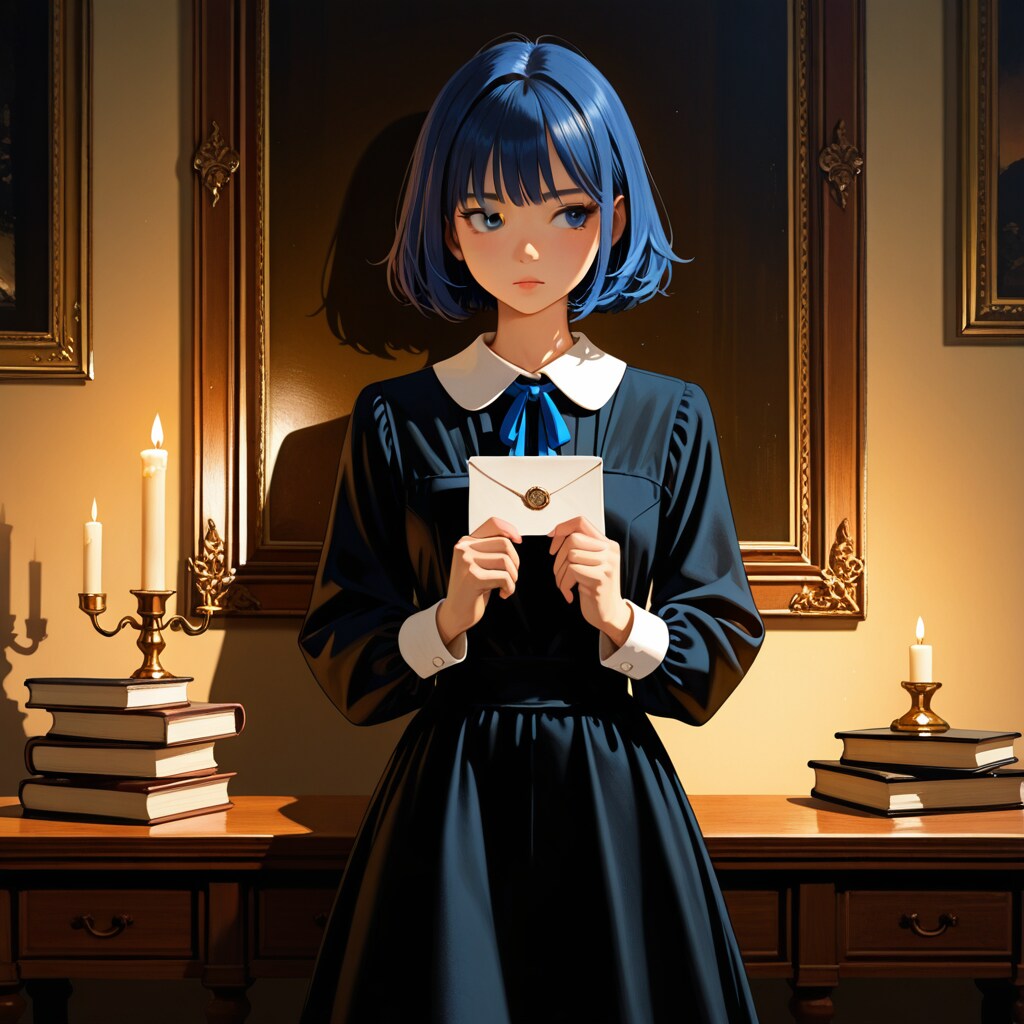 青いリボンに隠した秘密 | の人気AIイラスト・グラビア