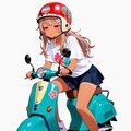 テッテレ〜🛵💨な、まこっちゃん🍖💨 2枚目