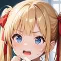 「きゃあっ…！？」金髪ツインテJK莉奈のびっくり照れ顔♡ 瞳キラキラ🌟😳 3枚目
