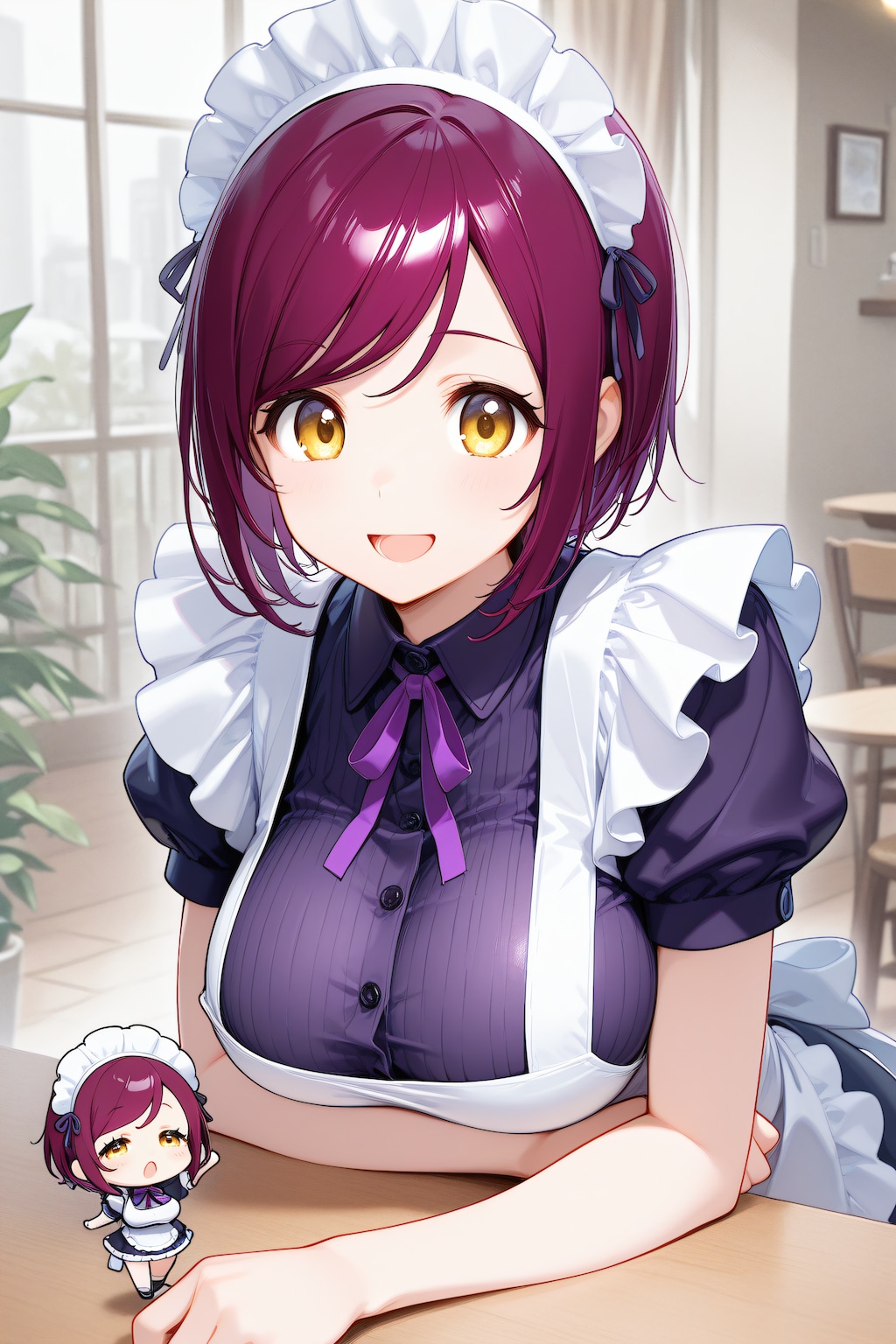おはようございます（挨拶メイドの芽衣ちゃん）