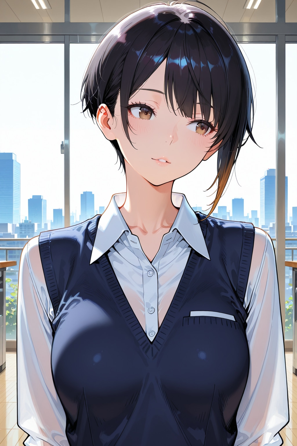 ベリーショートのOLさん④