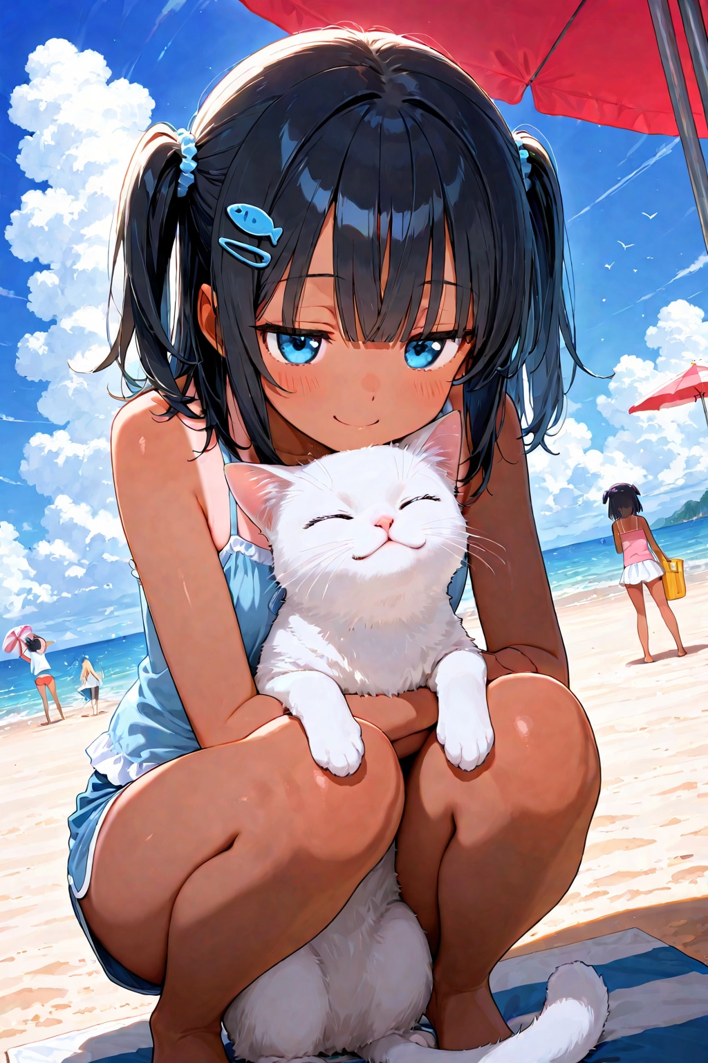 こなつと白猫