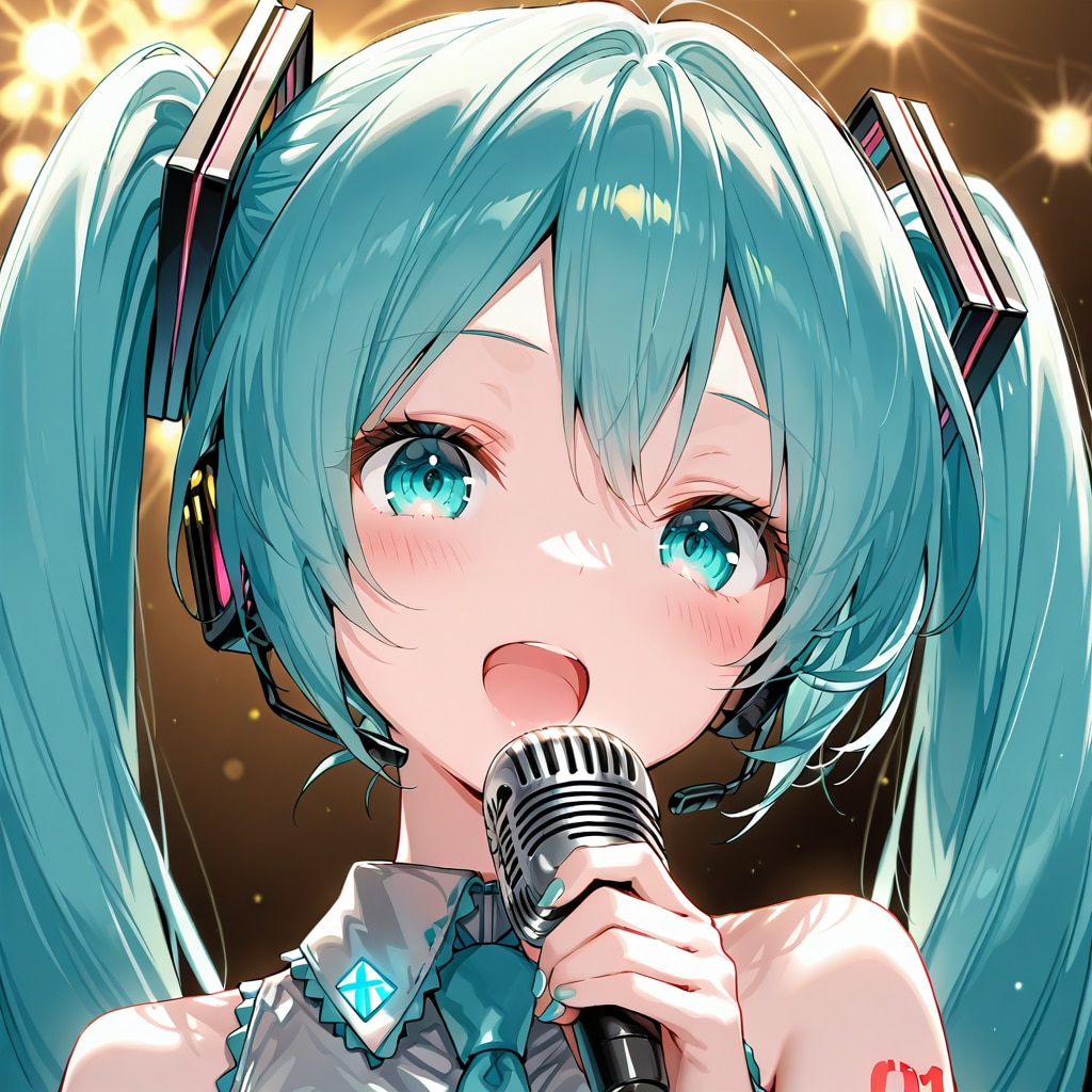 初音ミクが歌っている | の人気AIイラスト・グラビア