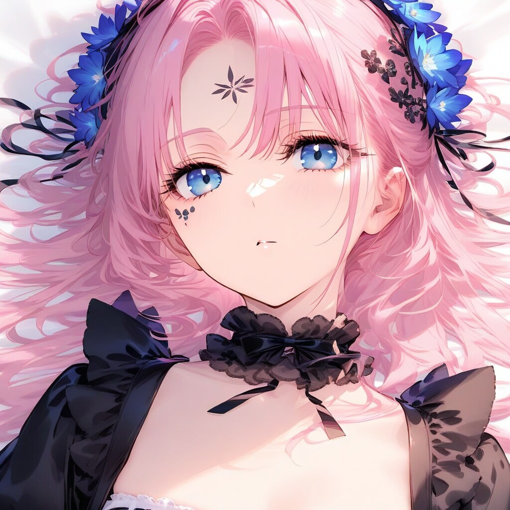 青い花