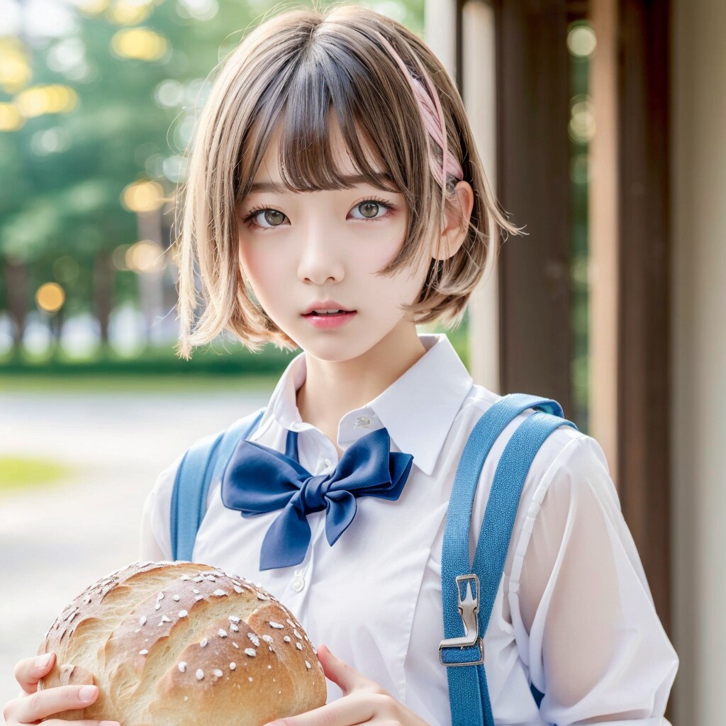 元気だして？パン食べる？