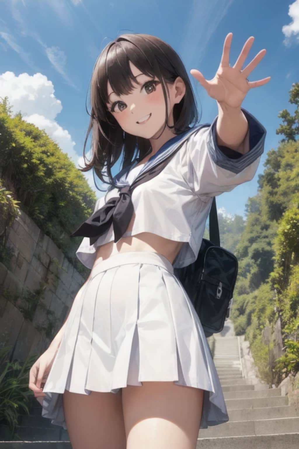 お兄ちゃん早く早く～　あと2000段だよっ