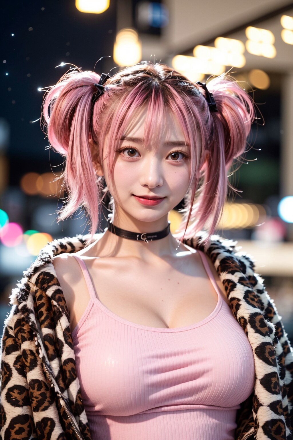 ピンク髪ツインテール1