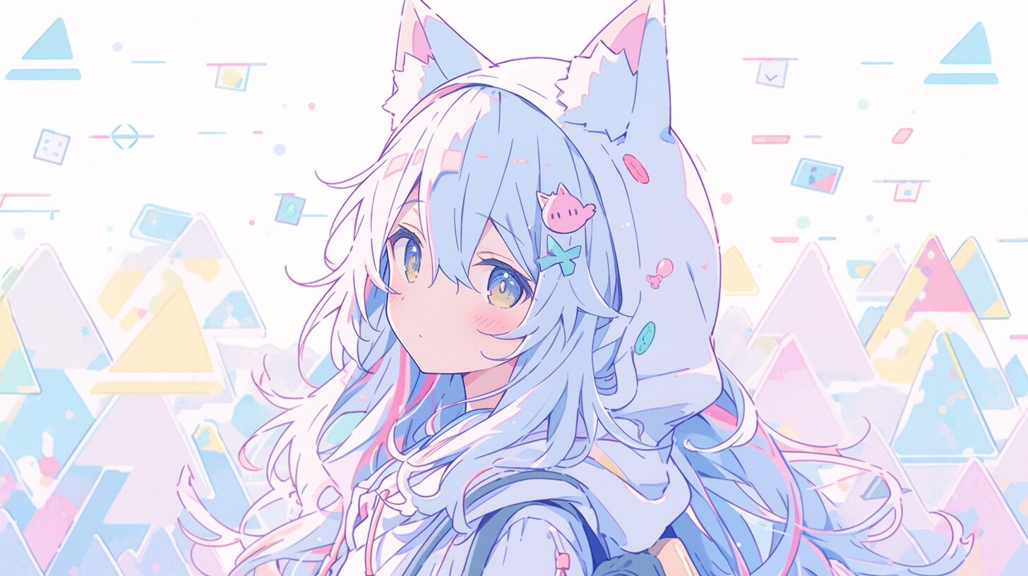 猫耳少女の夢見るデジタルワールド | の人気AIイラスト・グラビア
