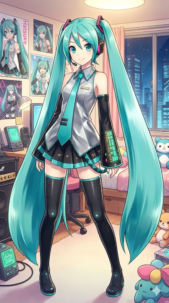 ミクさん近影 | の人気AIイラスト・グラビア