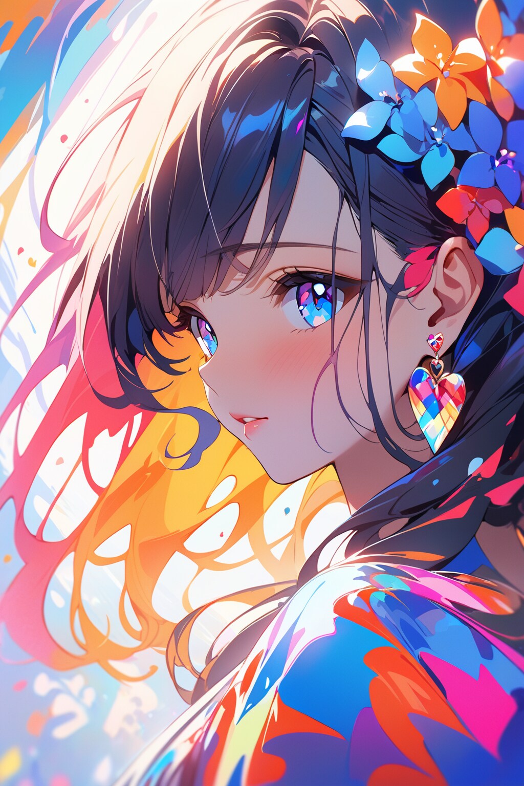 VEGA:heart-shaped earrings