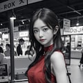 赤いドレスの熟女4 4枚目
