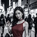 赤いドレスの熟女4 8枚目