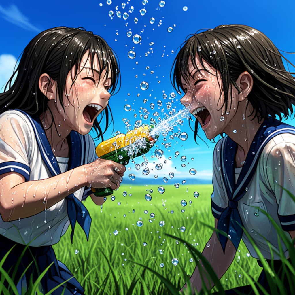 ４ 太陽がいっぱい　水遊び
