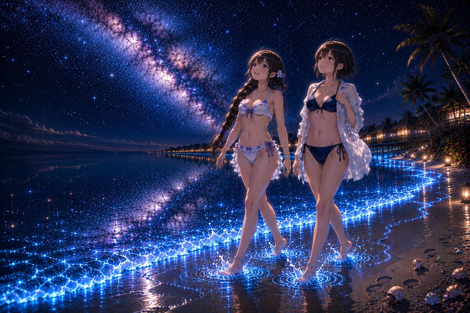 星が降る、帰り道。