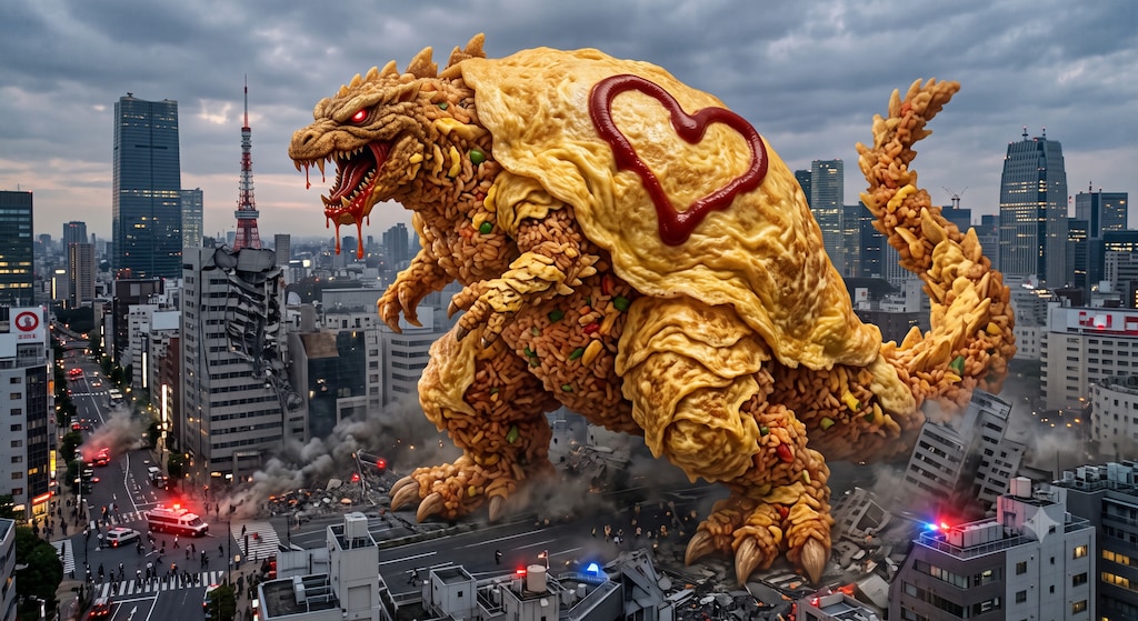 オムライス怪獣：オムガルドン