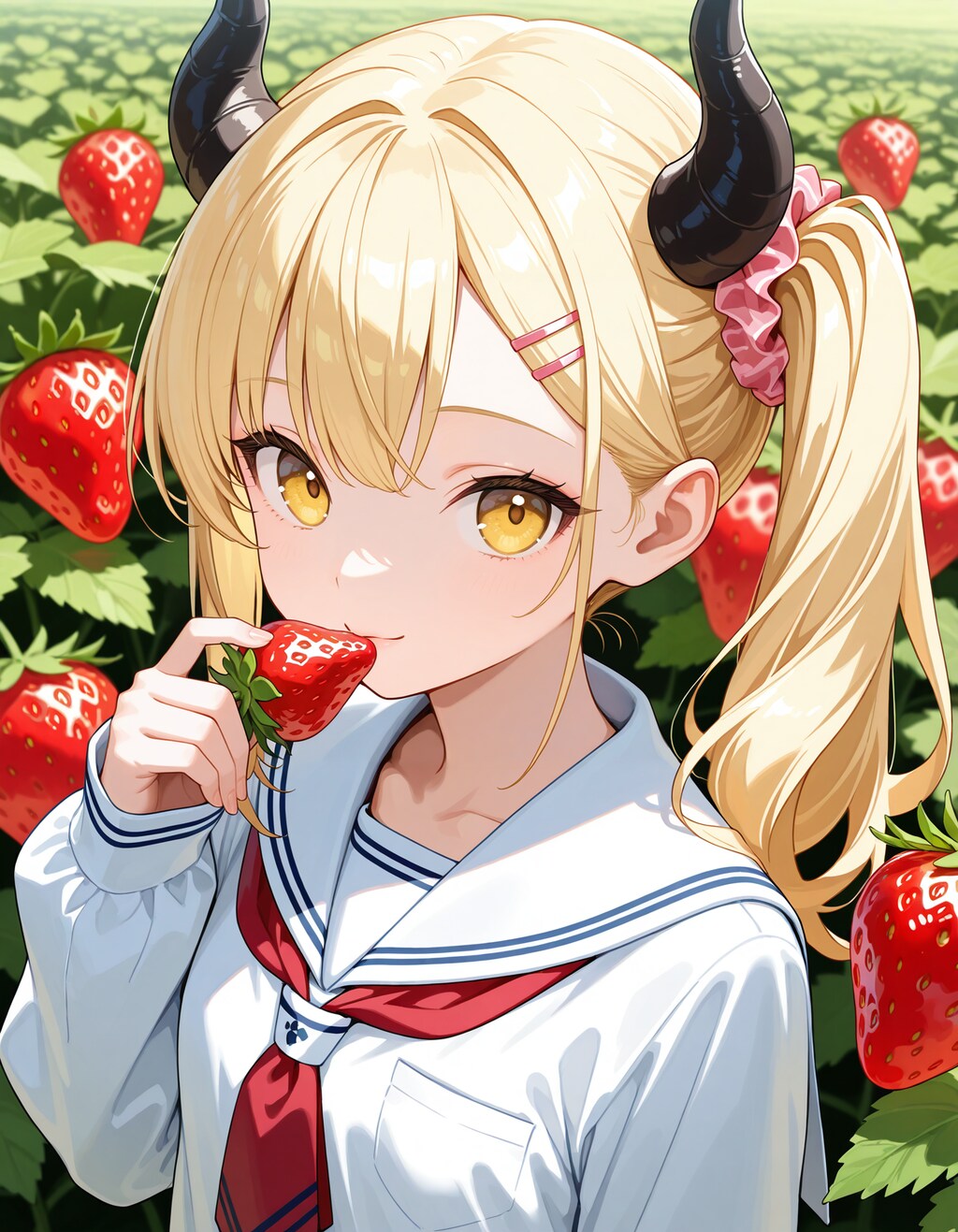 苺と女鬼高生さん