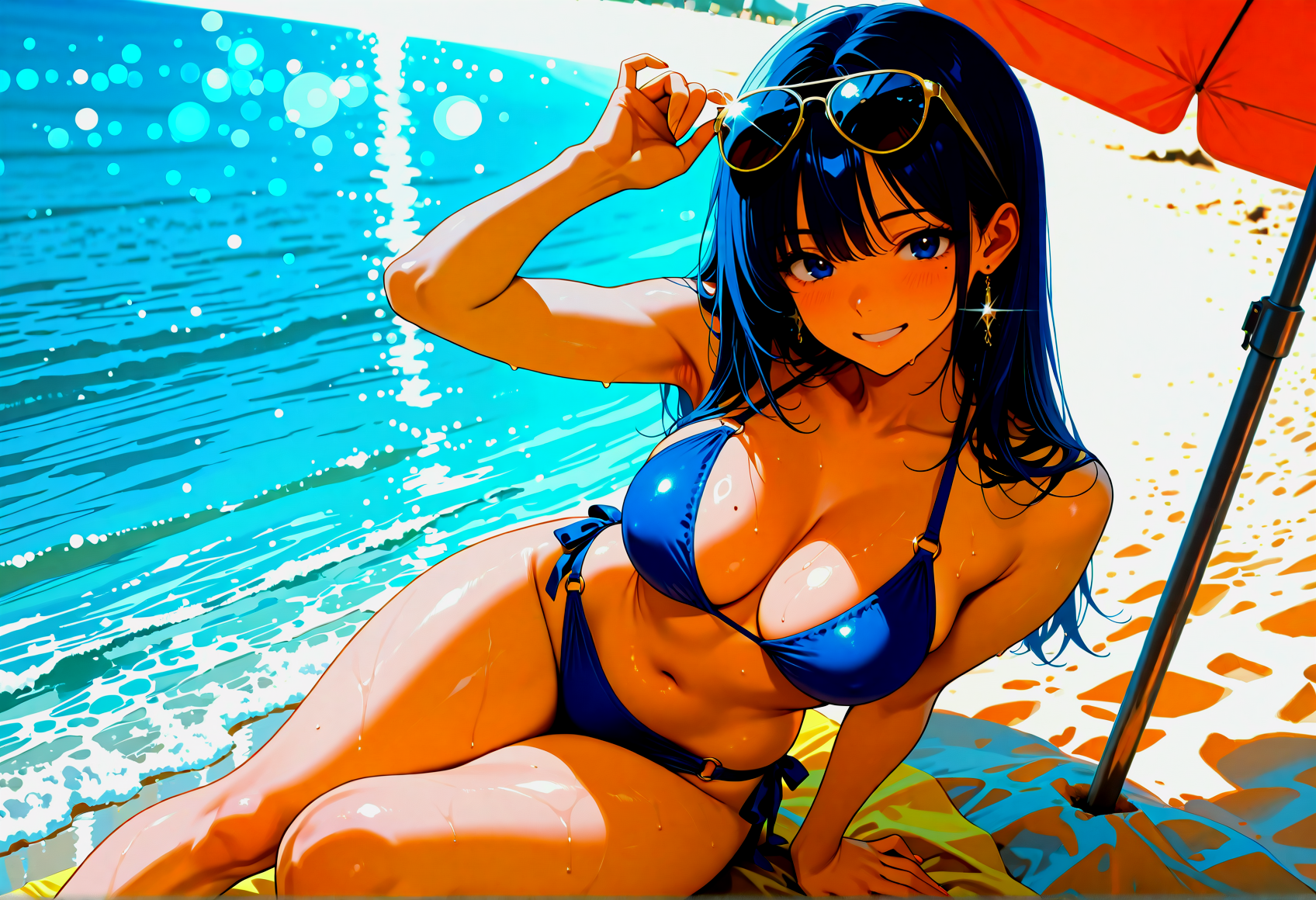 陽光と潮騒に溶ける、私だけの夏時間。