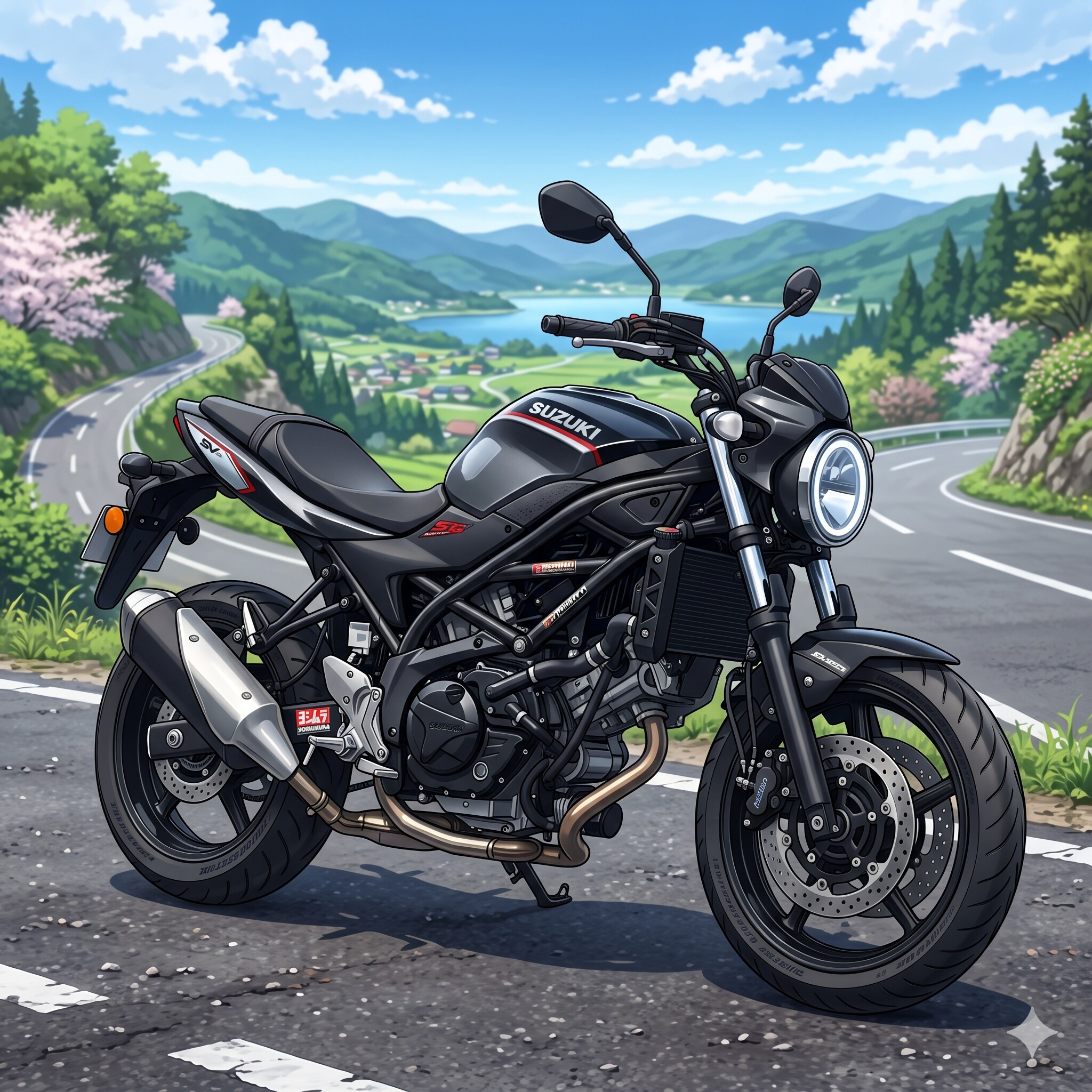 人間描かなくても構わない（スズキ・SV650 ABS） | の人気AIイラスト・グラビア