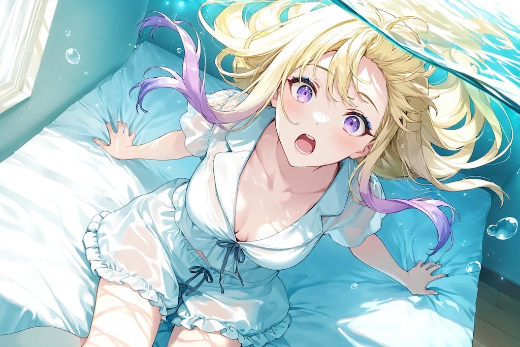 ある朝突然水中に！？