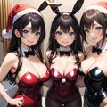 バニーガールのクリスマスパーティー 4枚目