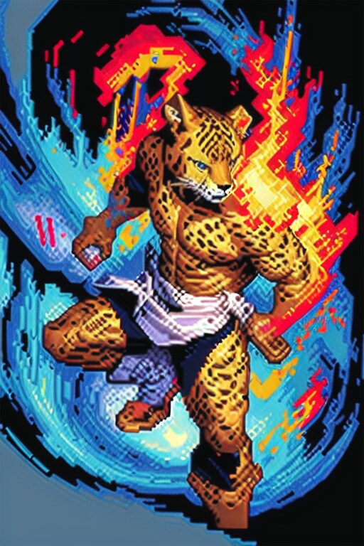 【ドット絵】Cheetah Man