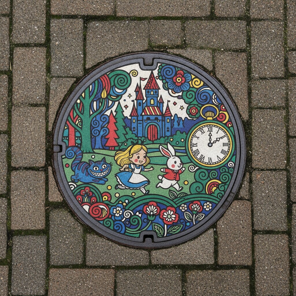 不思議の国のマンホール