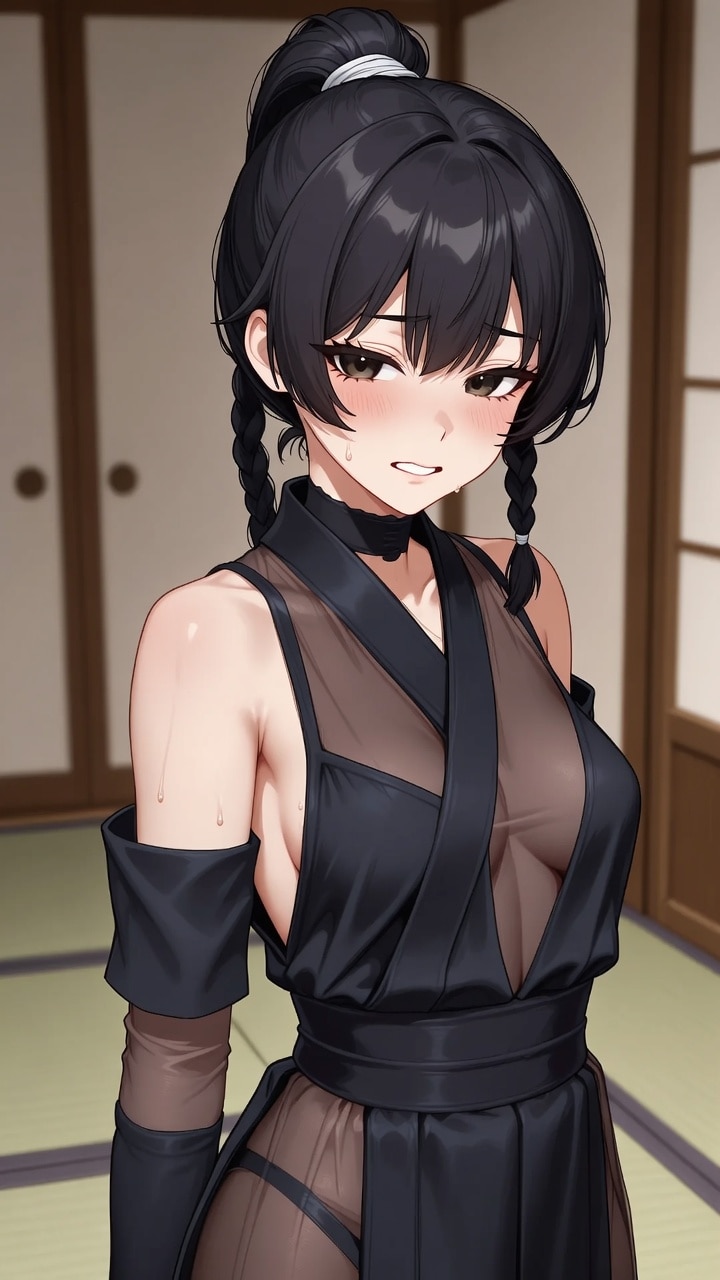 スケスケ忍者の女の子