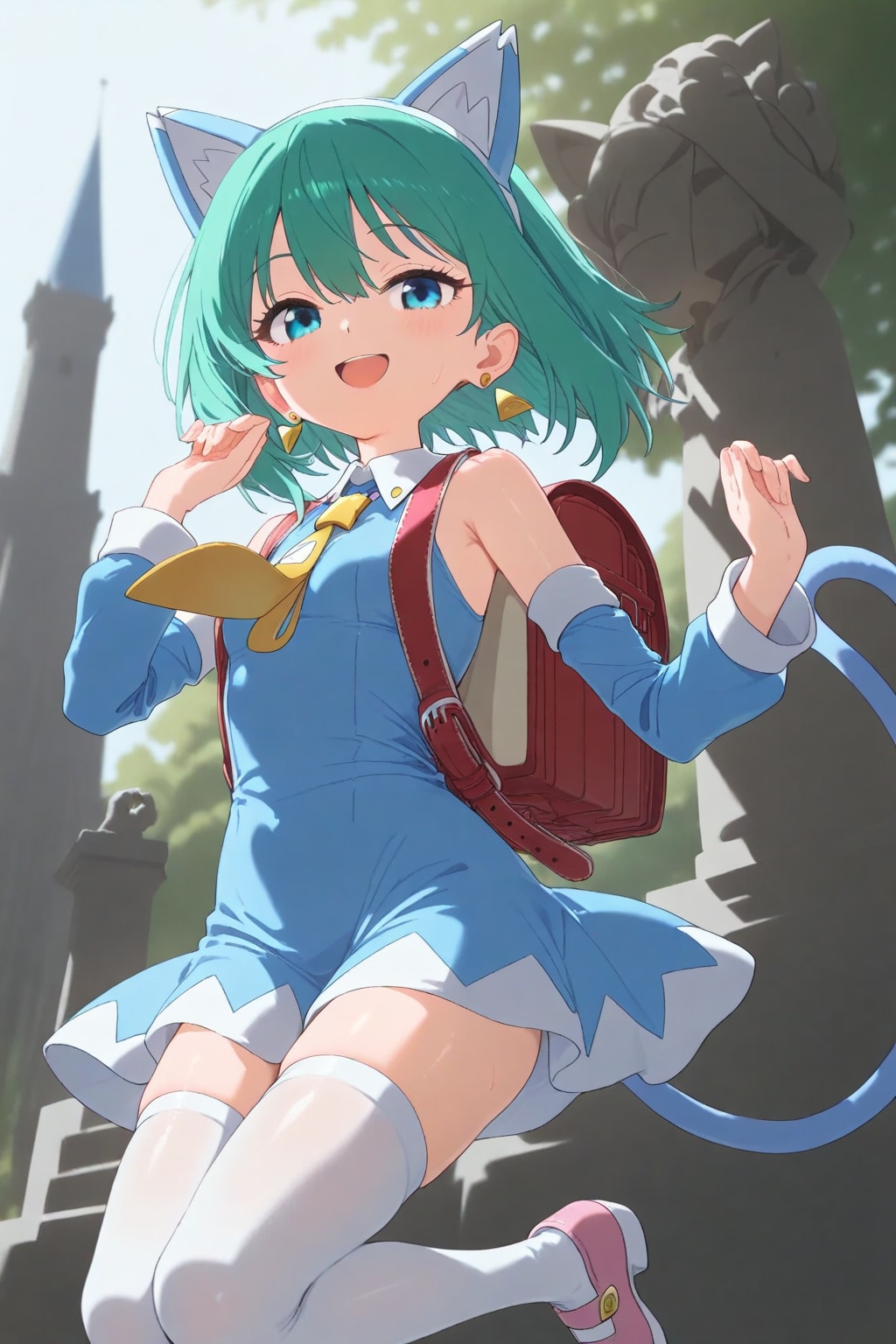デルタもんと彫像