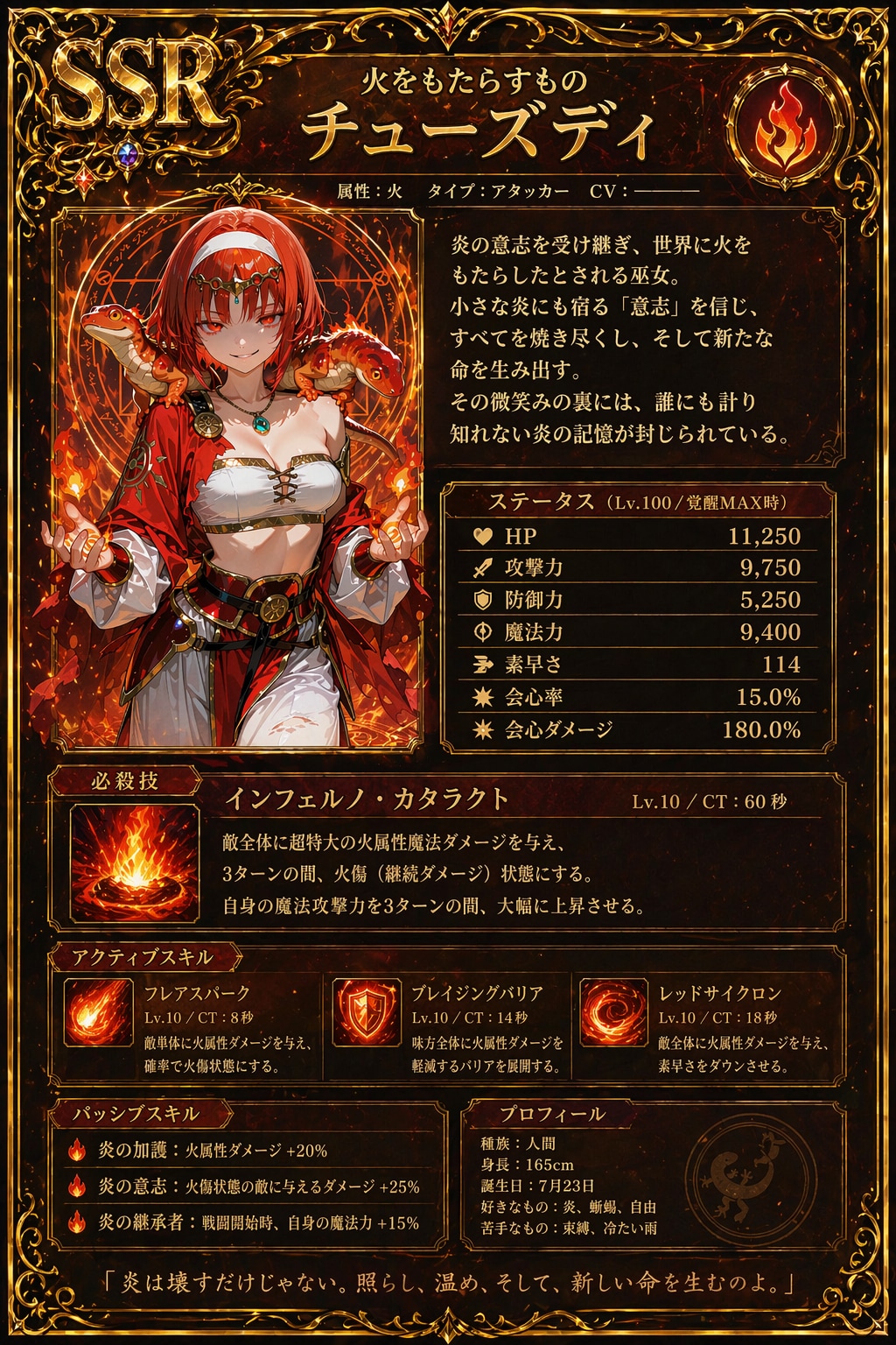 神格化カード。2