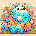 AIに描いてもらったblobcat 3枚目
