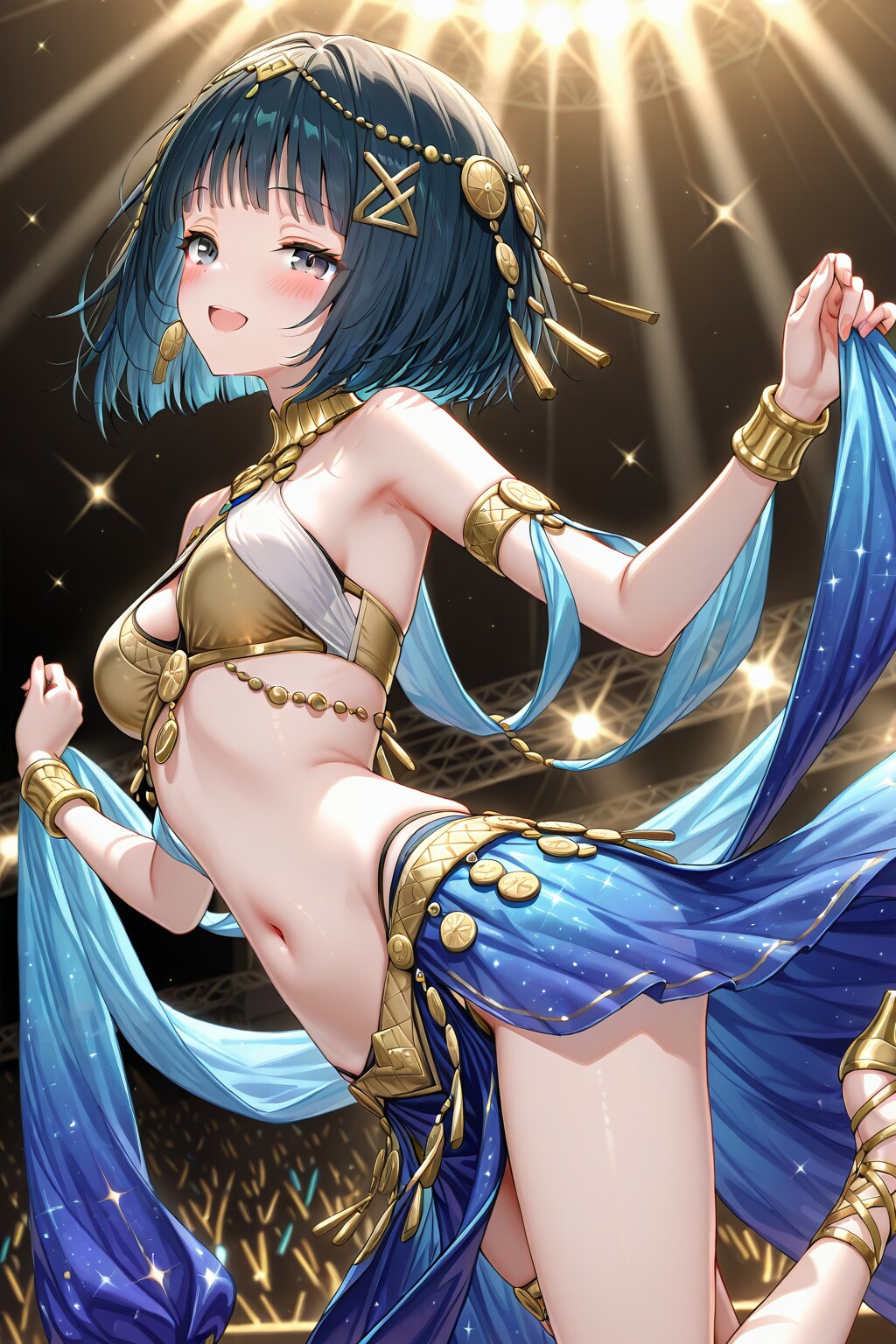 ベリーダンスを踊っている女の子