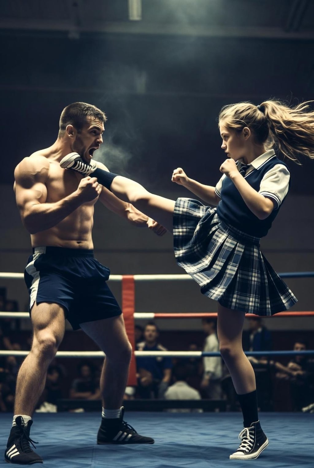 どこ見てんのよキック