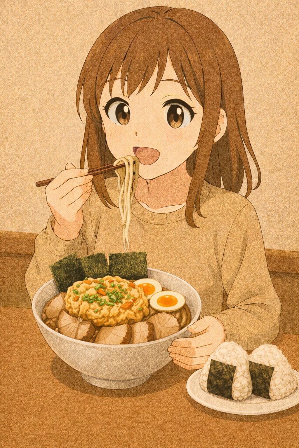 かき揚げチャーシューメン | の人気AIイラスト・グラビア