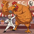 カーネルおじさん vs ニワトリ 6枚目